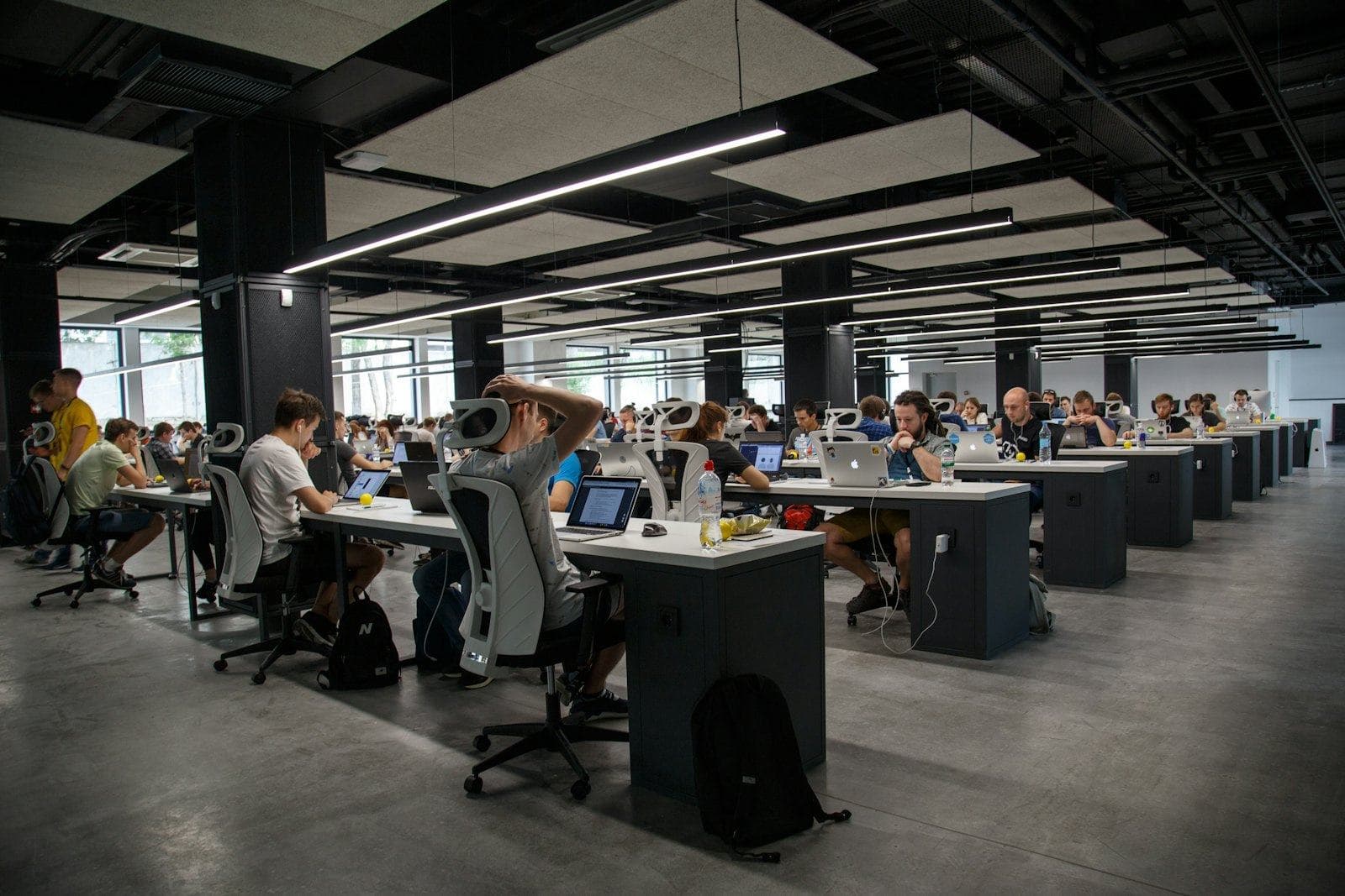 A professional open-plan office